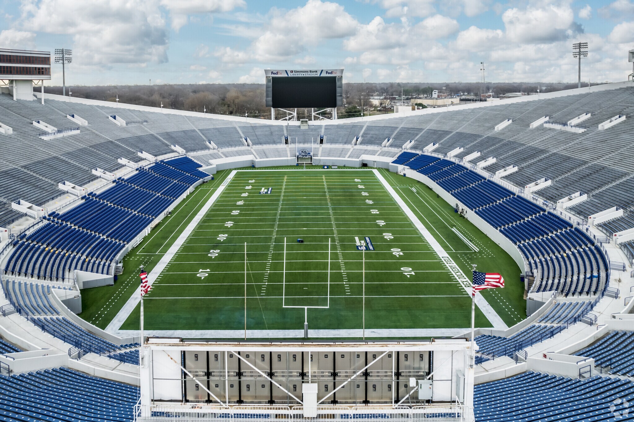 Enjoy a college football game at Simmons Bank Liberty Stadium.
