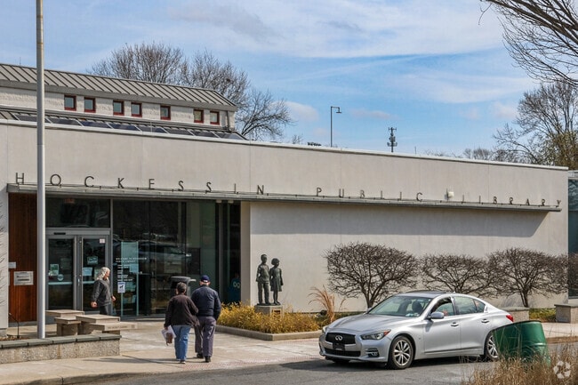 The first Hockessin Public Library was founded in 1934, but a new building was erected in 1994 near the center of town.