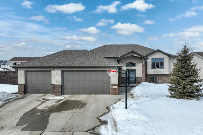 Split level homes are common in the newer areas of Minot.