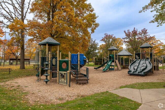 Ghesquiere Park is over 32 acres and has a play area for children of all ages.
