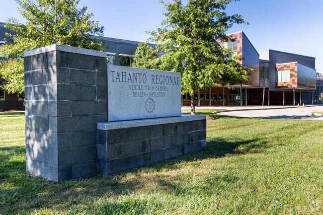 Tahanto Regional High School serves Berlin and Boylston and is located in Boylston, Massachusetts.