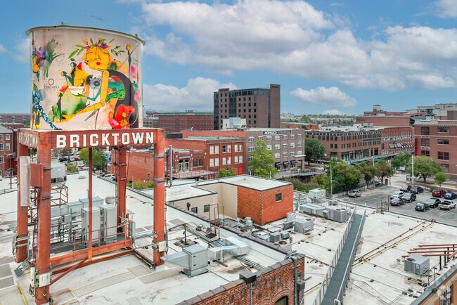 Bricktown is a brick laden district with repurposed industrial buildings in West Downtown.