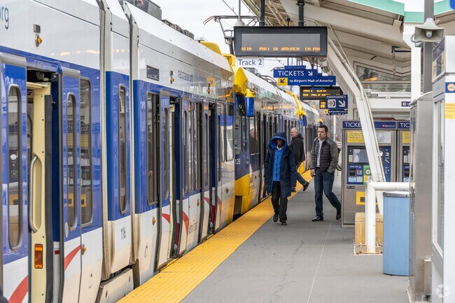 A short drive from Mendota Heights, the light rail will also take you to Minneapolis.