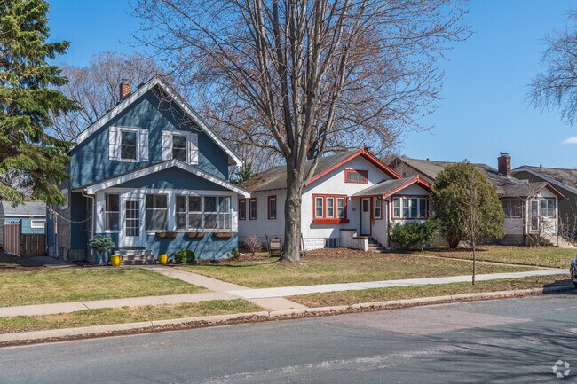 A row of bungalows in the Windom neighborhood