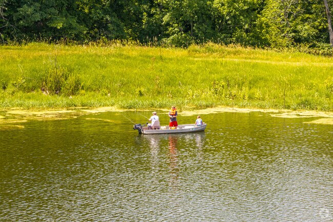 The large Lake Ahquabi attracts fisherman from far and wide.