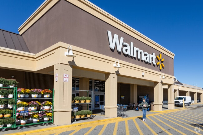 Walmart Supercenter sits just 2 miles south of Cumberland Foreside in Falmouth.