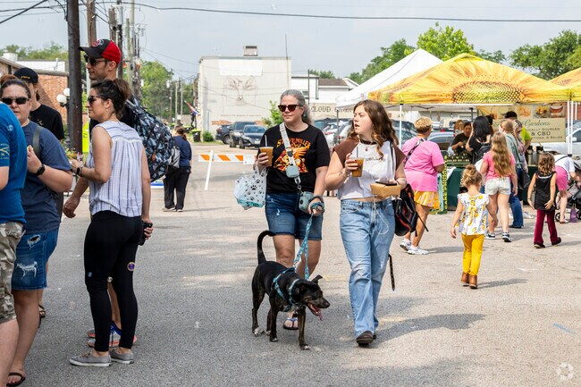Four-legged friends are welcome at the Tomball Farmers Market.