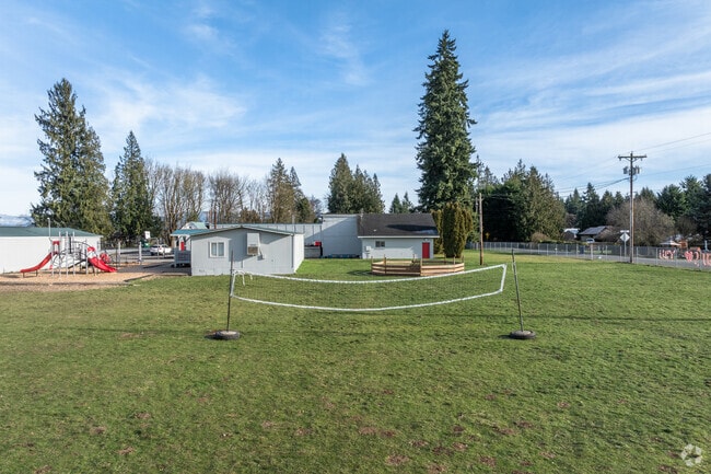 Arlington Christian School volleyball net.