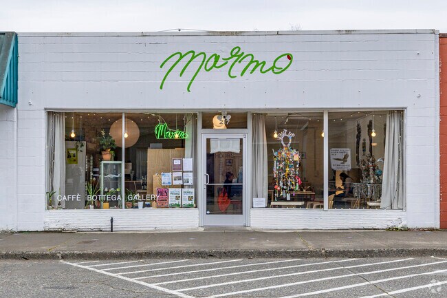 Don't miss out on the amaretti biscuits and delicious latte's at Marmo Caffè & Gallery in Shelton Washington.