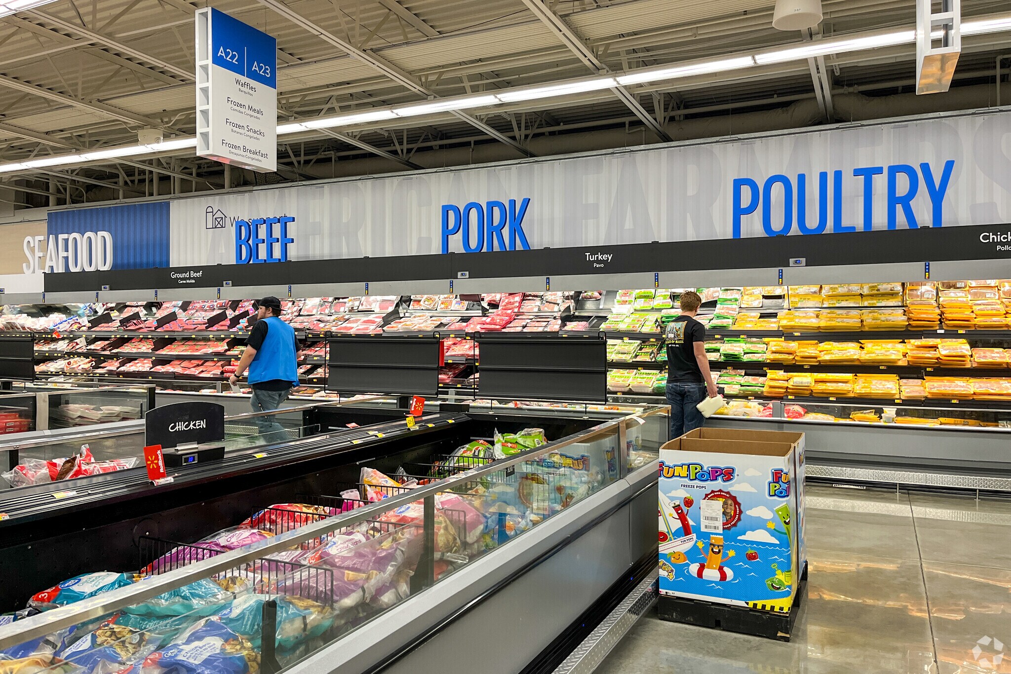 Walmart supplies fresh products and daily essentials for Hampton Woods residents.