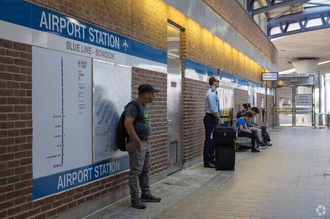 The Airport Station stop in Eagle Hill is the fastest way to get around after a flight.