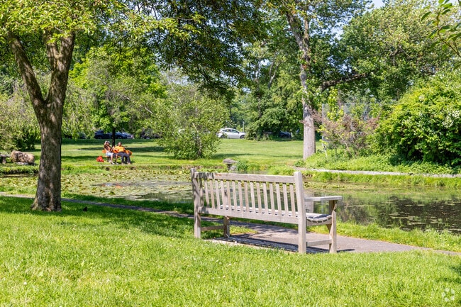 Stop and relax within Memorial Park in Maplewood.