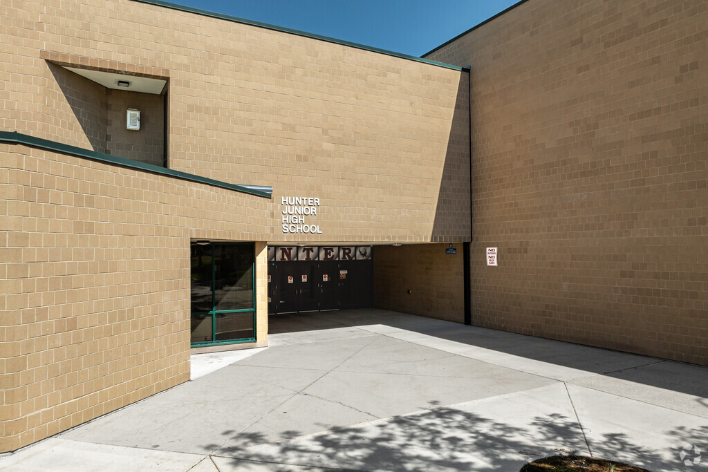 Hunter Junior High School is home of the Hawks.