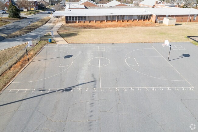 The Donna L. Loflin Elementary School athletic field in Asheboro, NC.