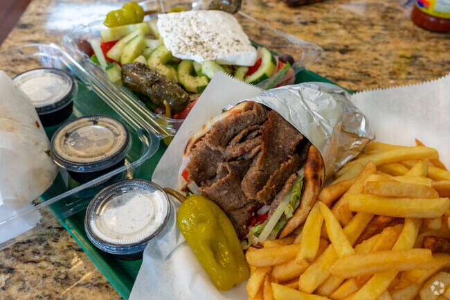 Indulge in delicious lamb gyros at Mr. Gyros, our local Greek gem.