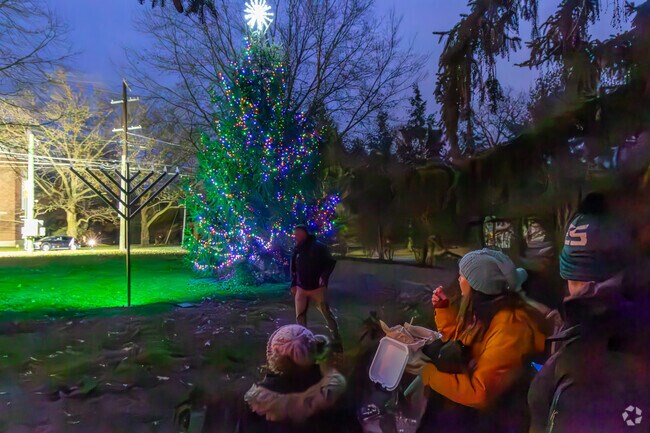 Watch the tree lighting at Light Up Fox Chapel.