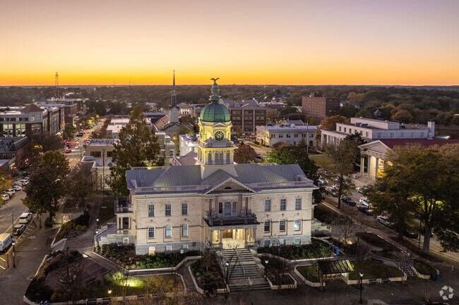 The historic city of Athens in located along the southern border of Newtown.