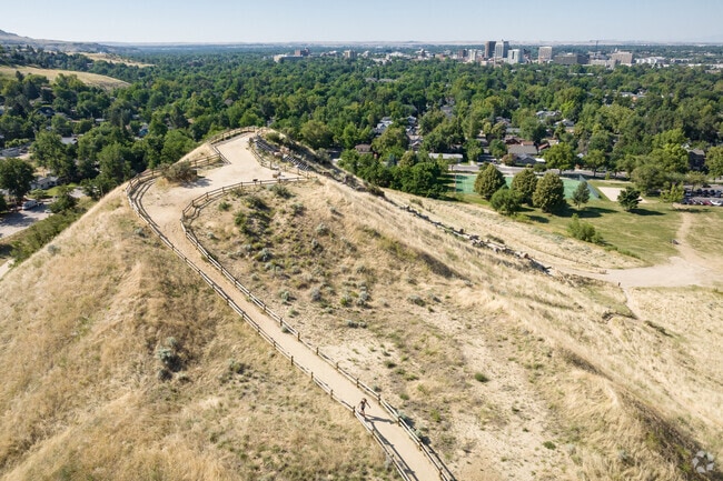 Breathtaking views of downtown Boise are available at the North End's Camel's Back Park.