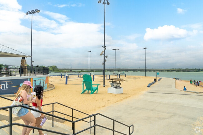 The Little Elm beach is a perfect spot to beat the heat in Paloma Creek South.