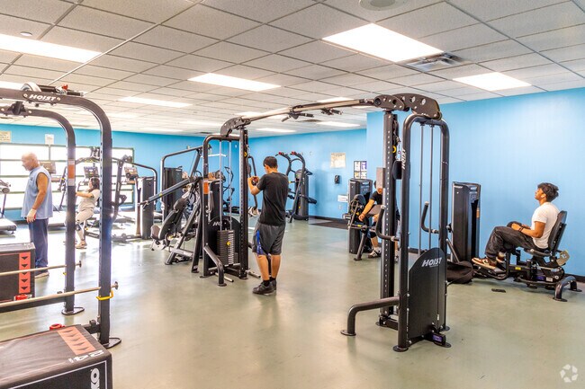 Have a great workout in the gym at the Cesar Chavez Community Center.