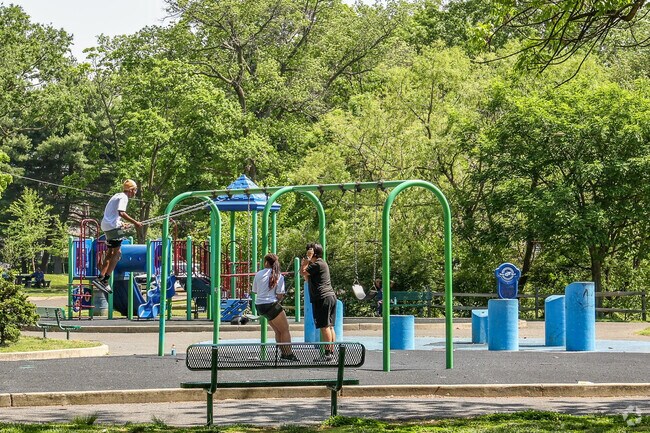 Farnham Park has a great playground to spend some time outside.