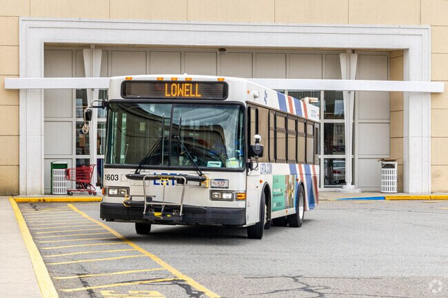 The LRTA provides bus transportation around the area including a stop at the Chelmsford Mall.