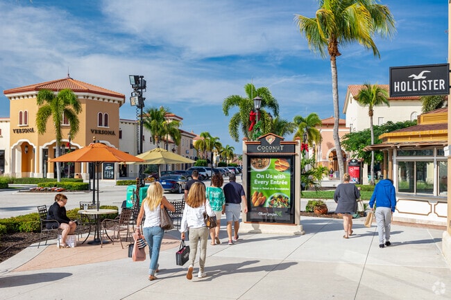 The Brooks residents will find plenty of shopping and dining options at Coconut Point.