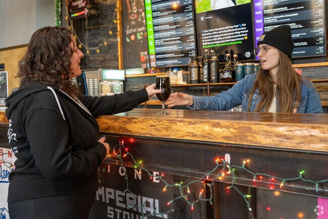 The Stone Brewing Tap Room is a local favorite in Montrose.