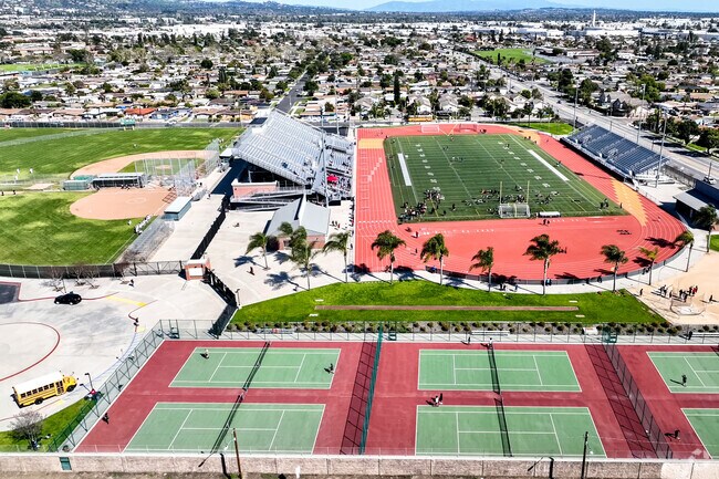 Try all the athletic programs at Pioneer High School in Whittier.