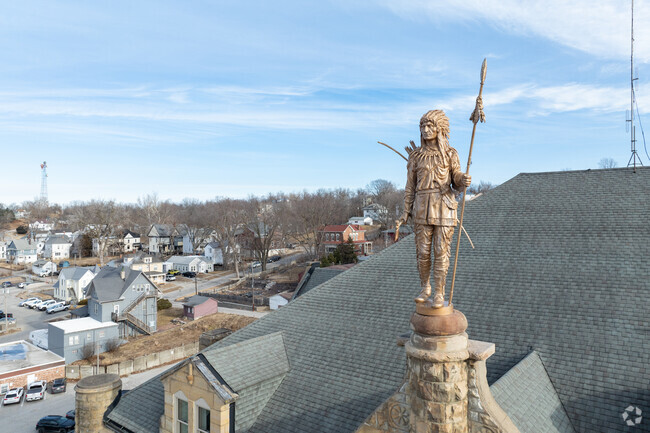 Ottumwa is the county seat of Wapello county, and is loaded with Native American imagery.
