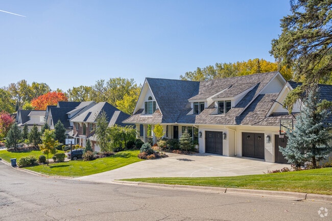 A row of homes in the Minnehaha Woods neighborhood.