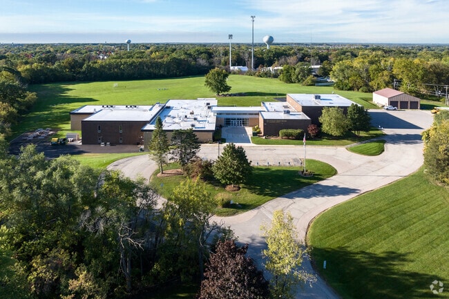 Gavin South Middle school is located in a heavily forested area.