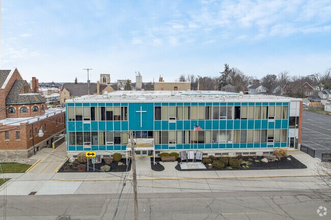 The entrance to St. Joseph Catholic School.