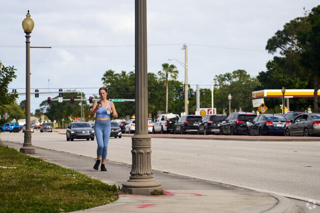 Walk or jog on Gatlin Blvd, where you can find many restaurants and retail.