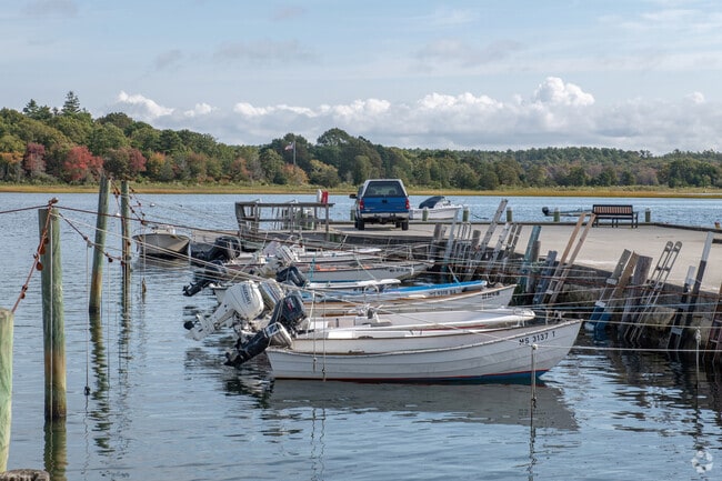 Take the car or the boat from your home in the Marion Center neighborhood.
