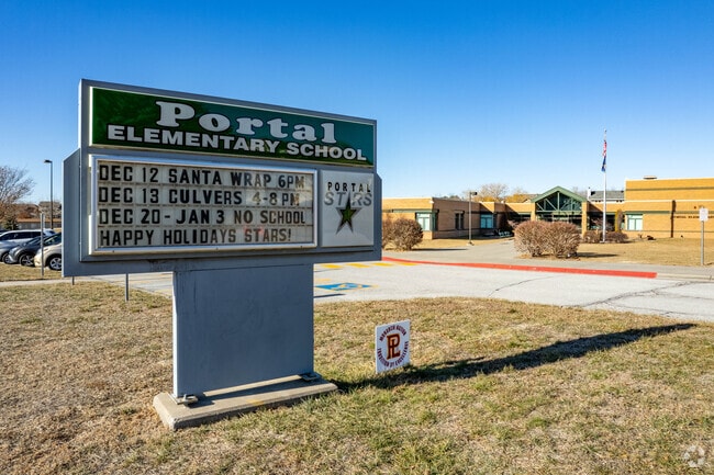 Portal Elementary School students can walk just a few short minutes to school every day.