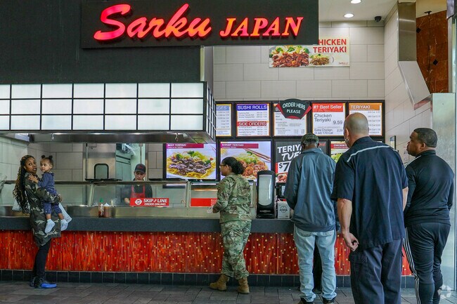You can grab a quick bite to eat in Westover at the Food Court in Cross Creek Mall.
