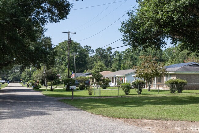Tillmans Corner streets are typically shaded by large pine, oak and magnolia trees.