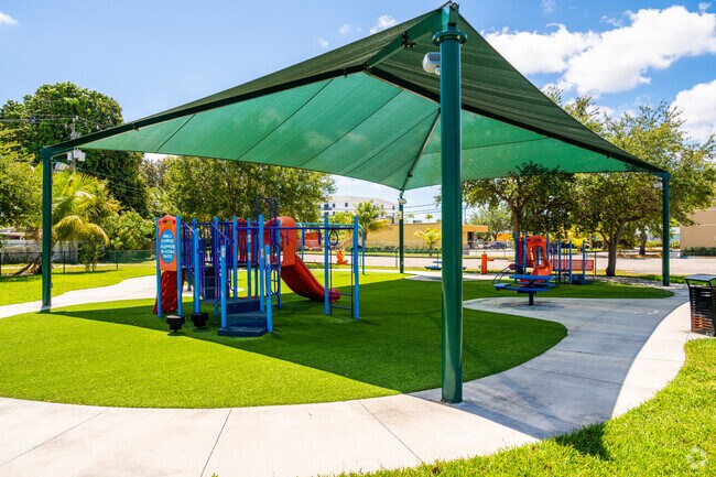 Playground at  West Park Water Tower Park.