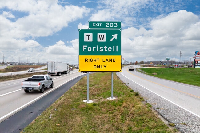 Foristell is located just off of interstate 70.