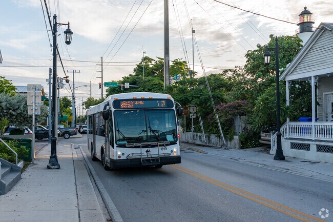 A public bus system runs throughout Truman Annex and Key West.