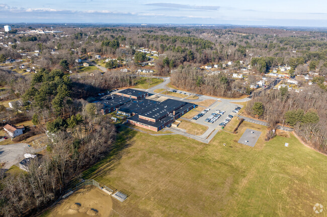 An overview of the Locke Middle School in Billerica, MA.