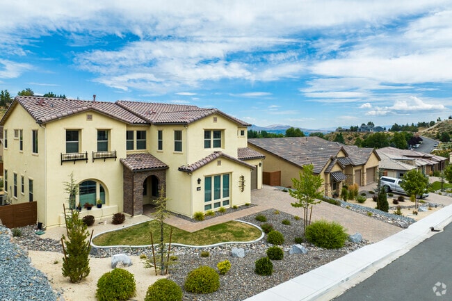 This row of homes is a new signature development in Reno.