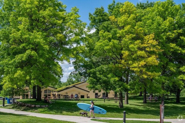 Lebanon Hills Regional Park in Eagan is a scenic spot for picnicking and paddle boarding.