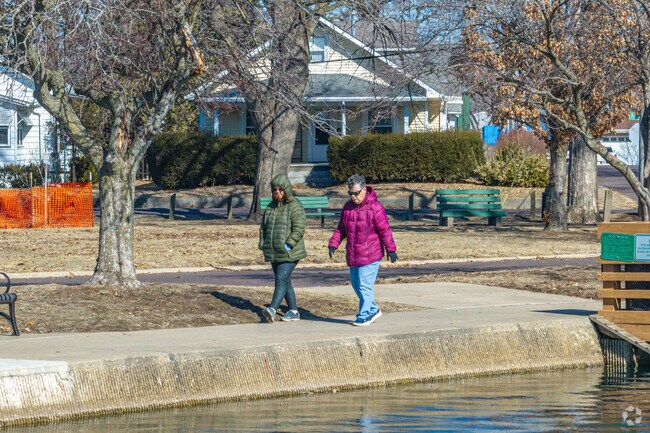 Enjoy a brisk morning walk at Mineral Spring Park.