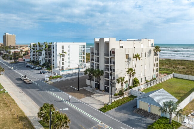 Multi story condominiums are popular along the east side of South Padre Island.