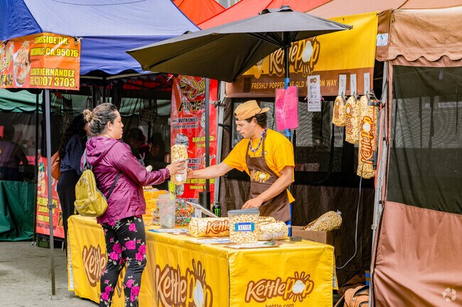 Kettle Pop is a local Aromas favorite, offering sweet and salty kettle corn options.