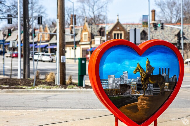 Morningside is part of the walkable Brookside community in Kansas City.