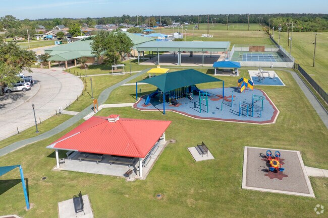 Bayou Black Recreation Center has a pool, soccer field and playground.