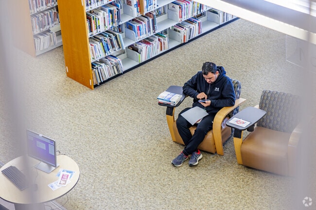 Just outside Greater High Point, the public library offers books and community programs.